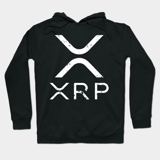 XRP Crypto Cryptocurrency Distressed T-Shirt Hoodie by BitcoinSweatshirts